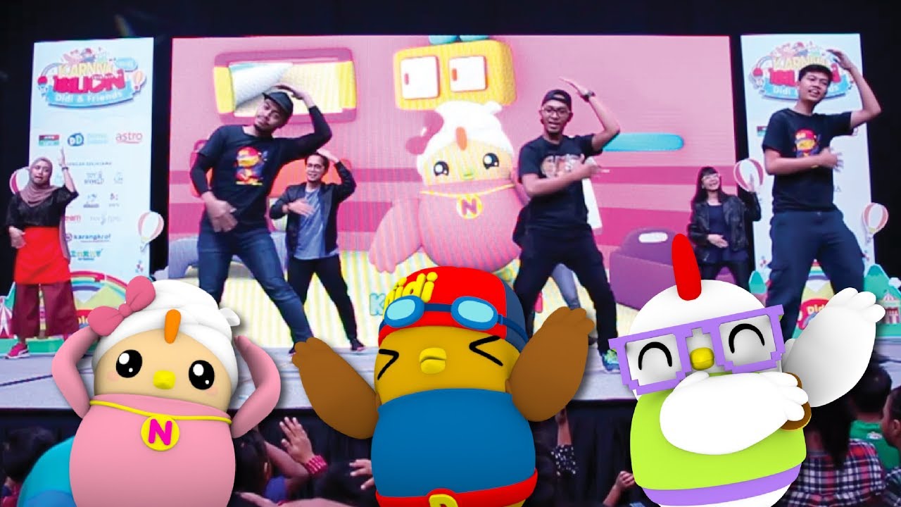 Didi & Friends | Tarian Lagu Mandi x Team Digital Durian