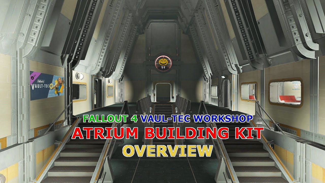 Atrium Building kit Overview, Vault Tec workshop Fallout 4