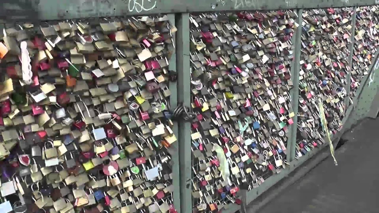 Liebesschlösser Hohenzollernbrücke Köln Dom