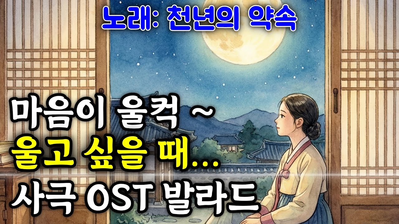 마음이 울컥하고 울고 싶을때... | 사극풍 감성 발라드 | 천년의 약속 | 사극 OST | 조선팝
