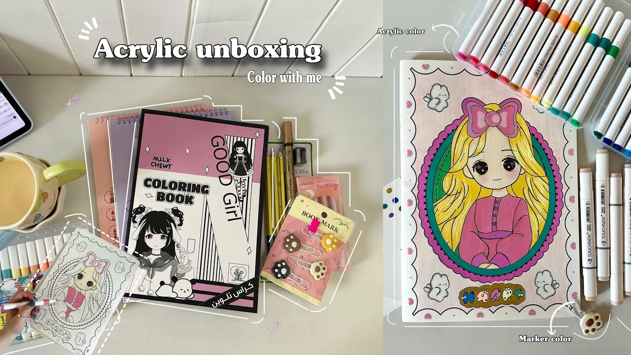 فتح مشتريات خاصة بالرسم unboxing 📦 +تجربة ألوان الأكريليك ماركر لأول مرة 🪄🎨Acrylic marker