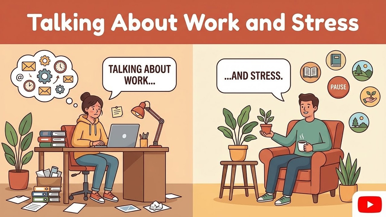 Talking about work and stree in English | A2 Pre-intermediate