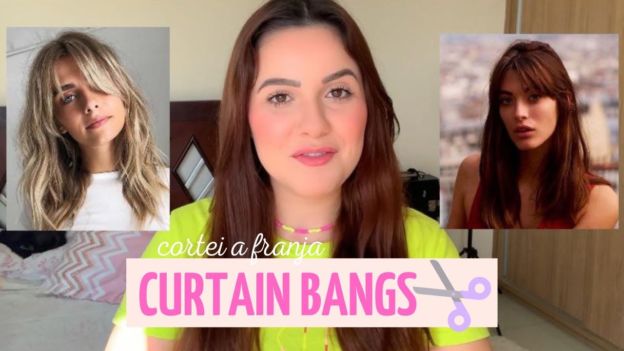 Como cortar franja CURTAIN BANGS - franja bardot, franja cortininha PASSO A PASSO