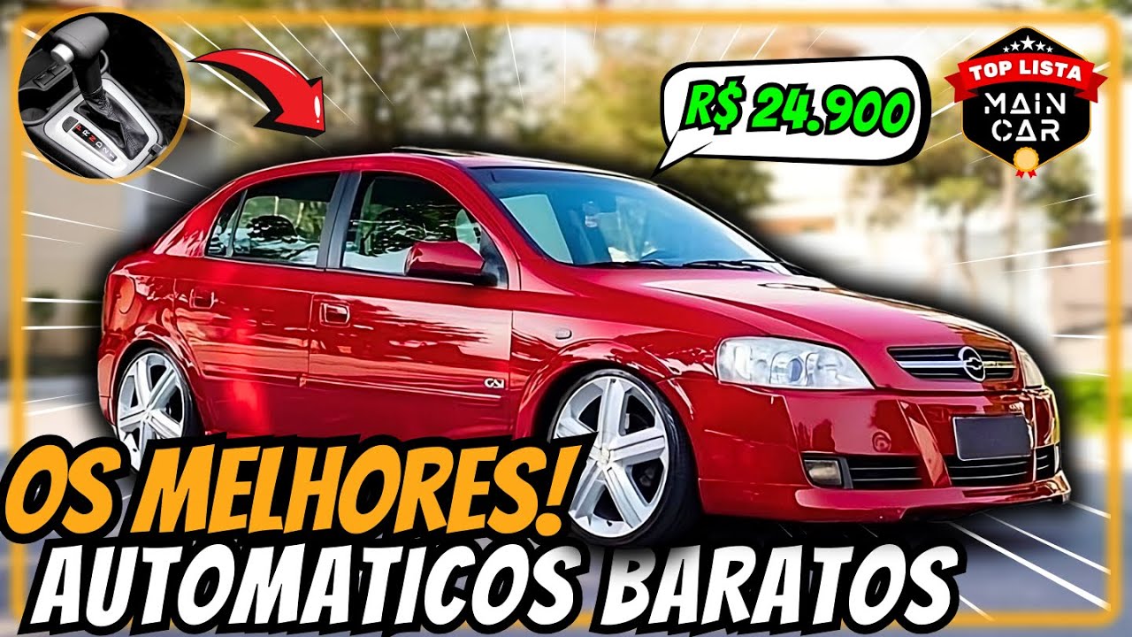 5 Melhores Carros AUTOMÁTICOS até 30 mil | CONFIÁVEIS e BARATOS🔥