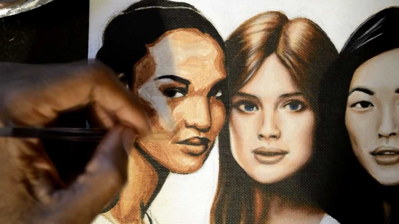 how to paint skin tones in acrylic portraits part 3