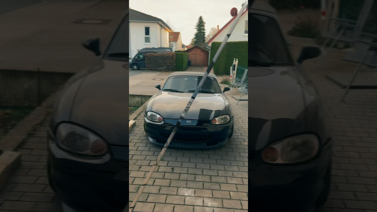 the FIRST time I installed my GV-Stlye front Lip for miata NB