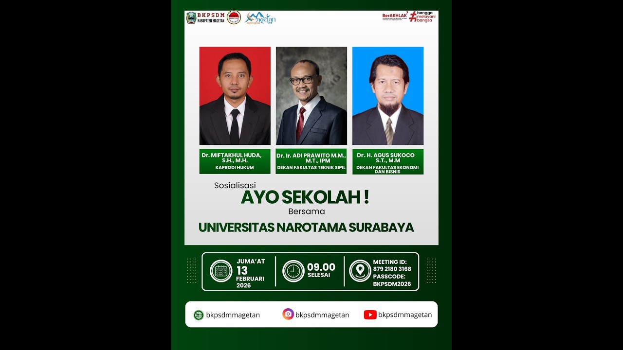 Ayo Sekolah bersama Universitas Narotama Surabaya