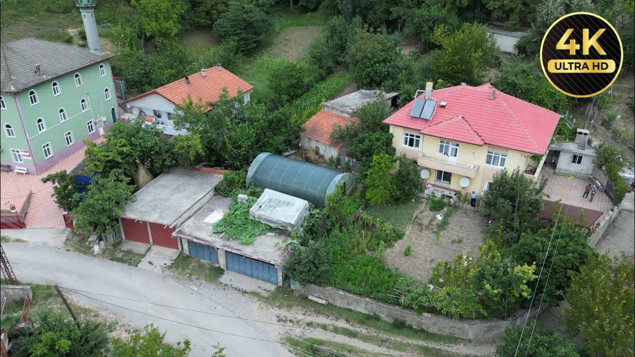 Hacıhatipoğlu Köyü Drazlar Mahallesi ve Ören Mahallesi 4K Drone cekim Bartın (Karadeniz)