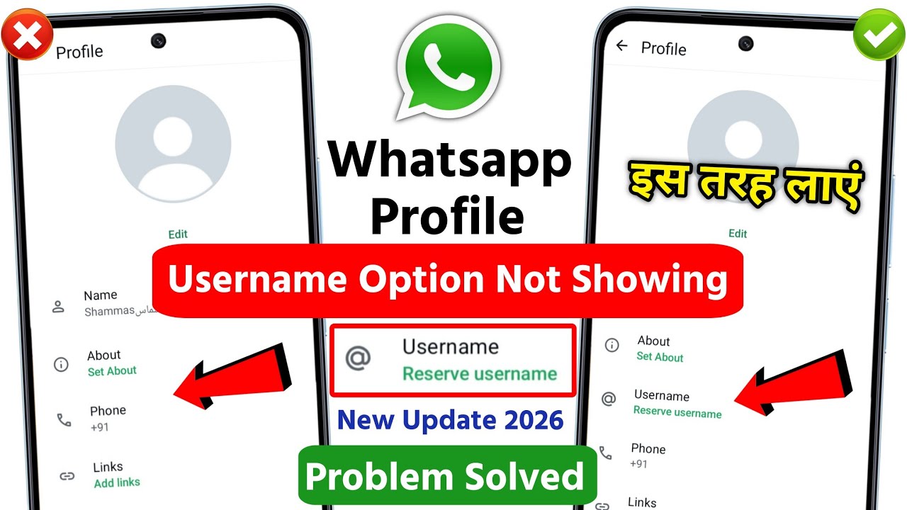 WhatsApp Profile Username Option Not Showing | How to Fix WhatsApp Username Not Appearing