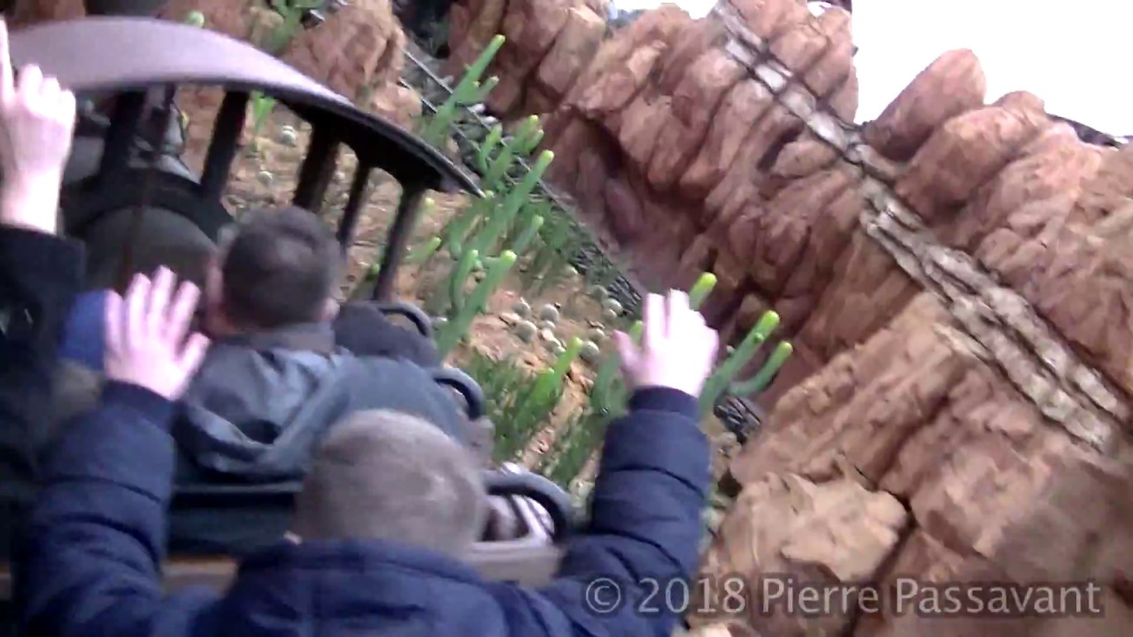 Train de la mine à Disneyland Paris le 7 janvier 2018