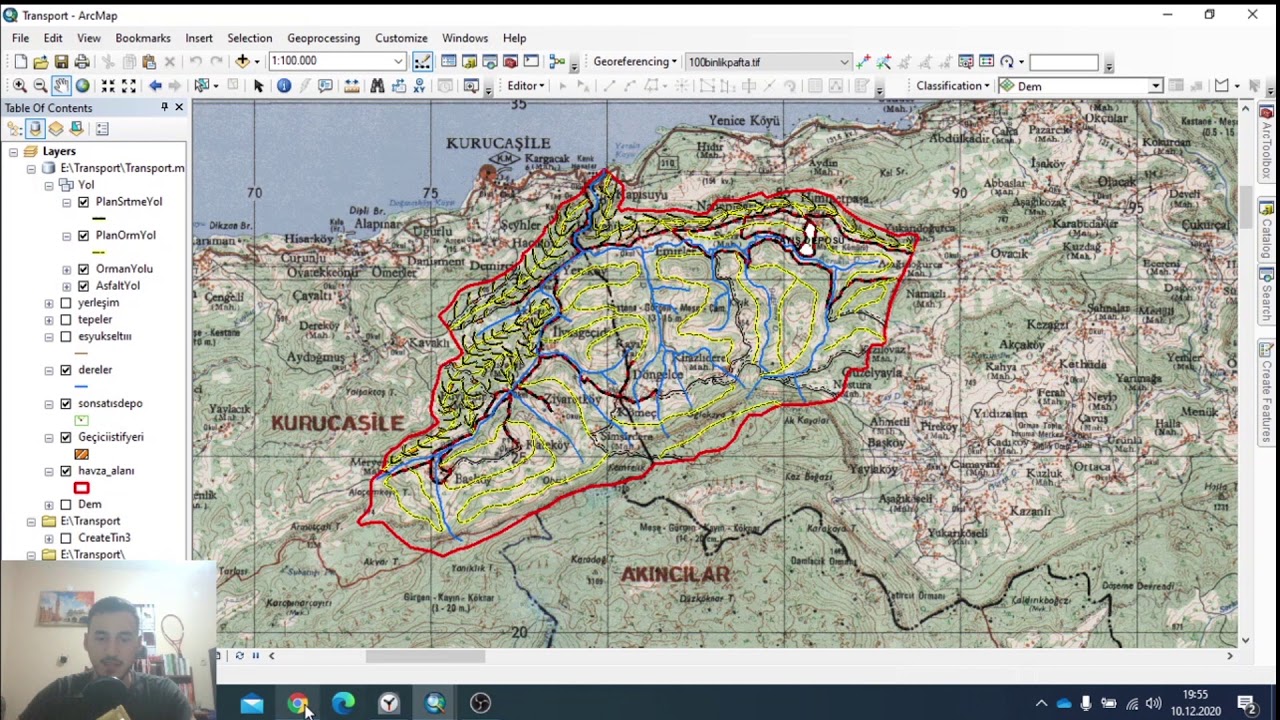 Arcgıste Projeye Nasıl Başlanır- Shape File- Mdb- Feature Dataset- Katmanlar- Projeksiyon Tanımlama