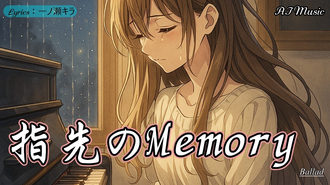指先のMemory (バラード / メランコリック / Lyrics) -【AI音楽】【一ノ瀬キラ】