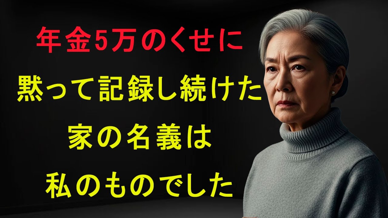 年金5万のくせにと言われた女性が黙って記録し続けた結果、家の真実を突きつけた衝撃の展開