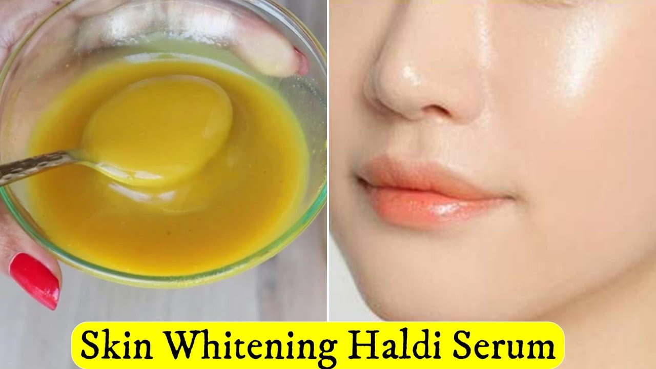 हल्दी से बना Face Whitening Serum- 3 Days Challenge- साफ़ निखरा रंग- Light Bright Glowing Glass Skin