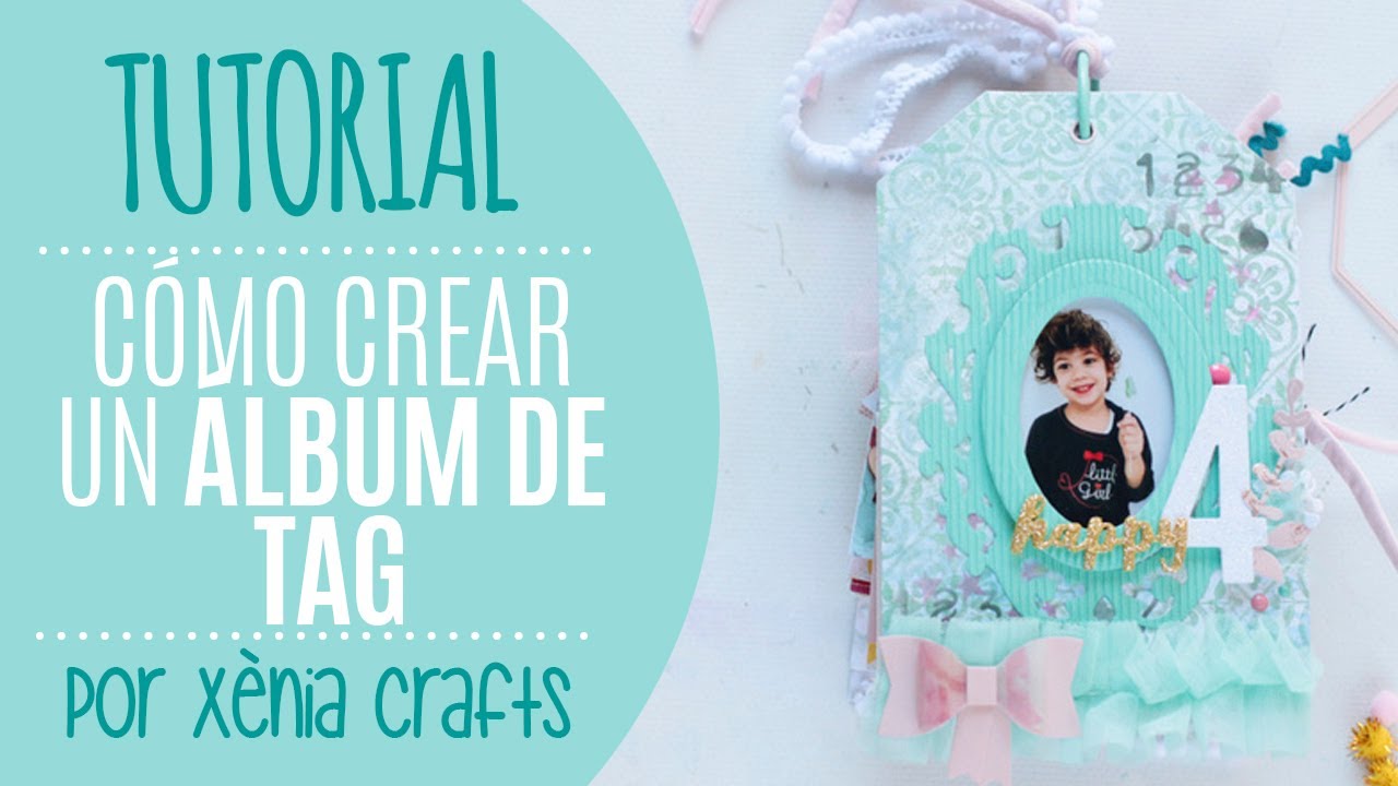 Cómo crear un Álbum de Tags con los troqueles de Kimidori Colors - por Xènia Crafts