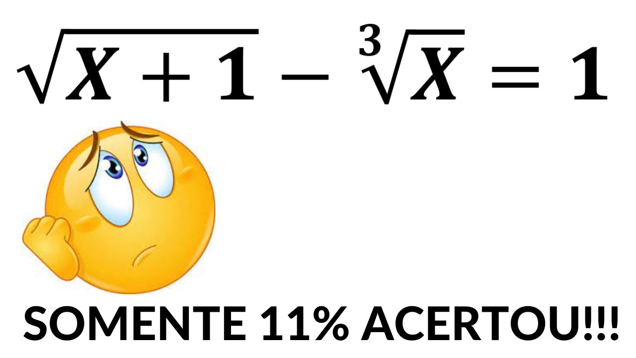 EQUAÇÃO IRRACIONAL APRENDA RÁPIDO