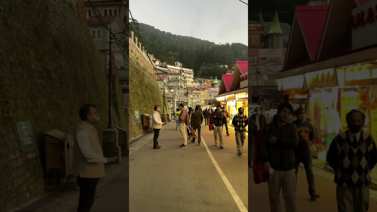 A glimpse of the shimla mall road - watch shimla vlogs for more😊