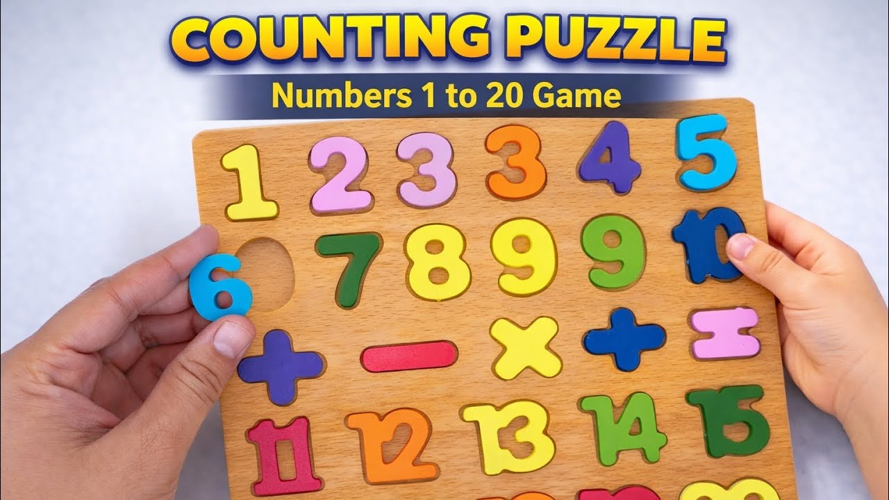 Number Counting Puzzle Game 1 to 20 for toddlers | Learn Numbers 1-20 | Help me Find the Numbers