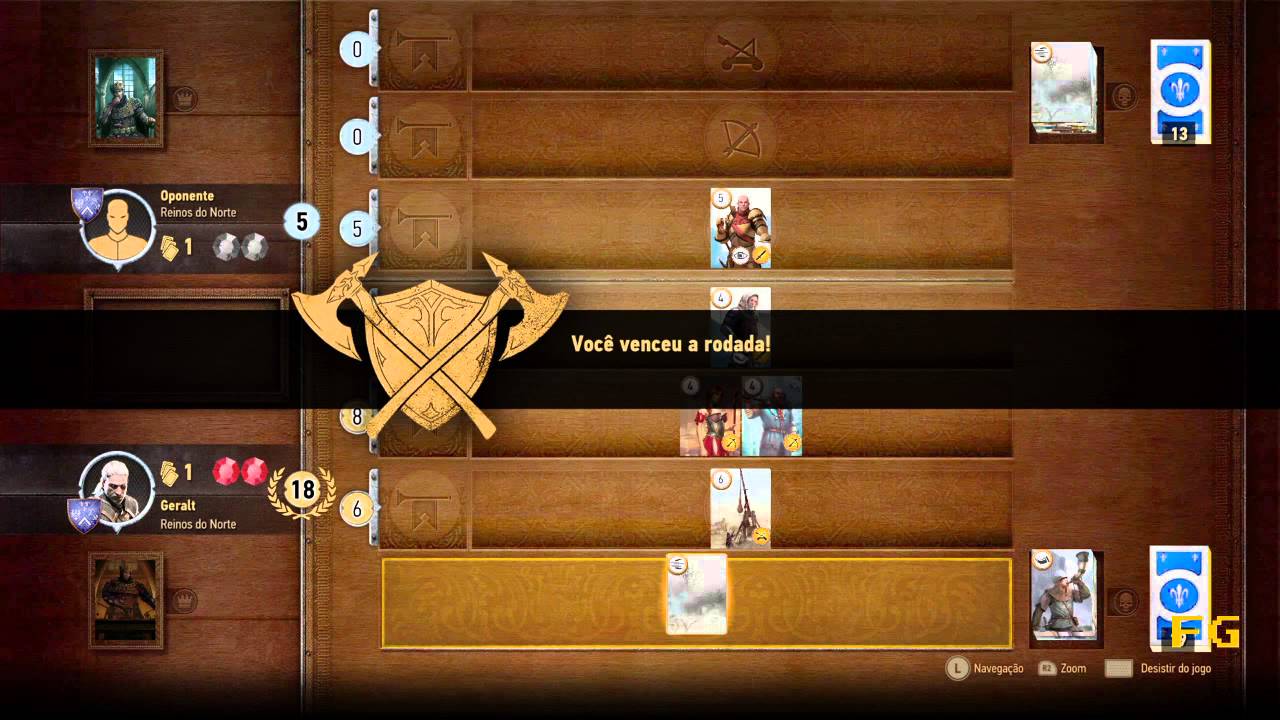 The Witcher 3 - Jogando Gwent em Velen (Lindenvale)