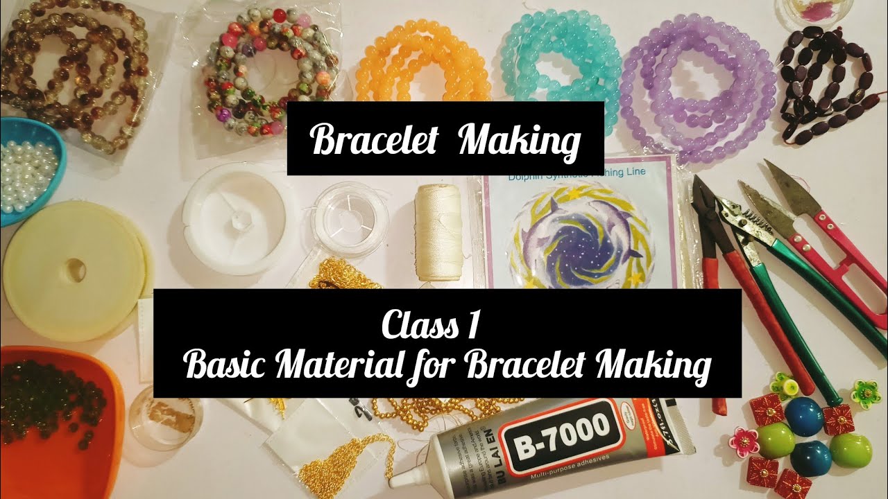Class1 Basic material for bracelet making @aminakaivannam#diy #handmade #braceletmaking #handmade