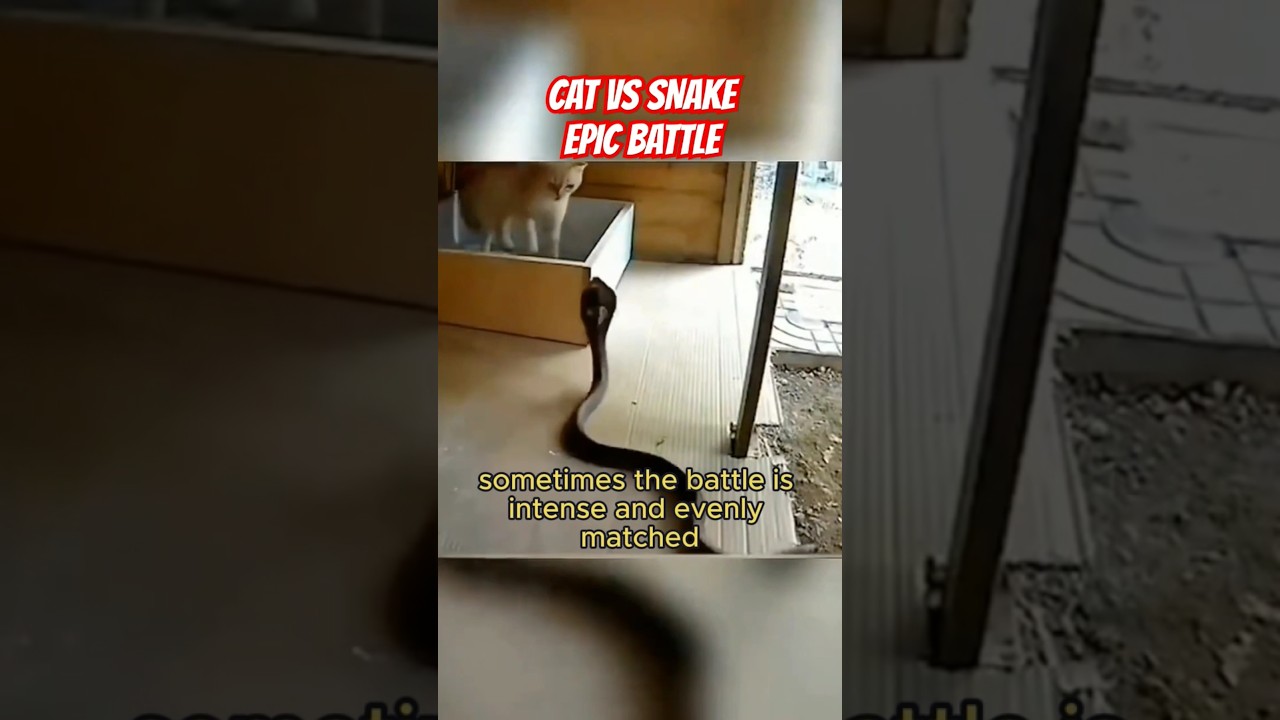Cat vs Snake 🐱🐍 Epic Showdown! Who Wins This Battle?