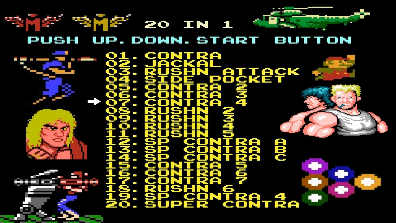 NES 20 in 1 Gameplay : 90s Childhood Memories Reloaded!