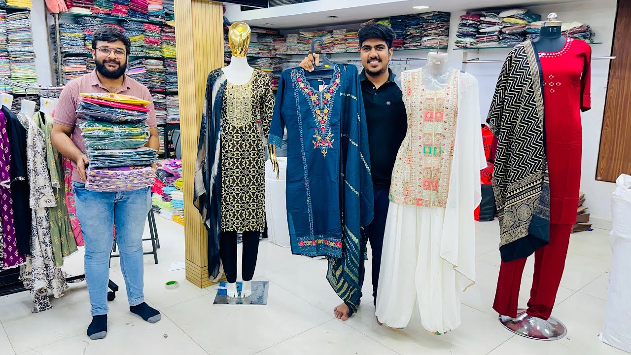75 से शुरू /- सस्ता खरीदो सस्ता बेचो | Kurti Manufacturer in Ahmedabad With price | 3 Pis Kurti Set