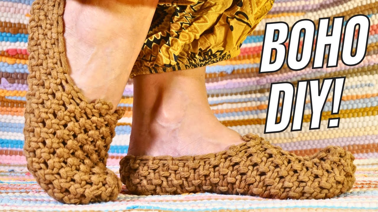 DIY Macrame Flip Flop Sandals 👡 Easy & Stylish Handmade Shoes!