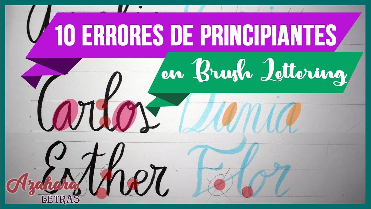 10 Errores en Brush Lettering que Nunca Debes Cometer 🖌️