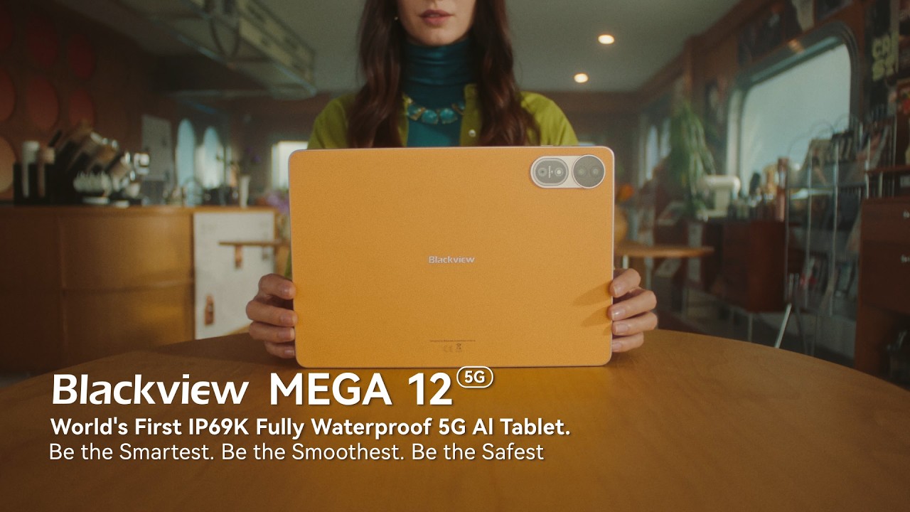 Blackview MEGA 12, The world’s first fully waterproof 5G AI tablet is almost here.