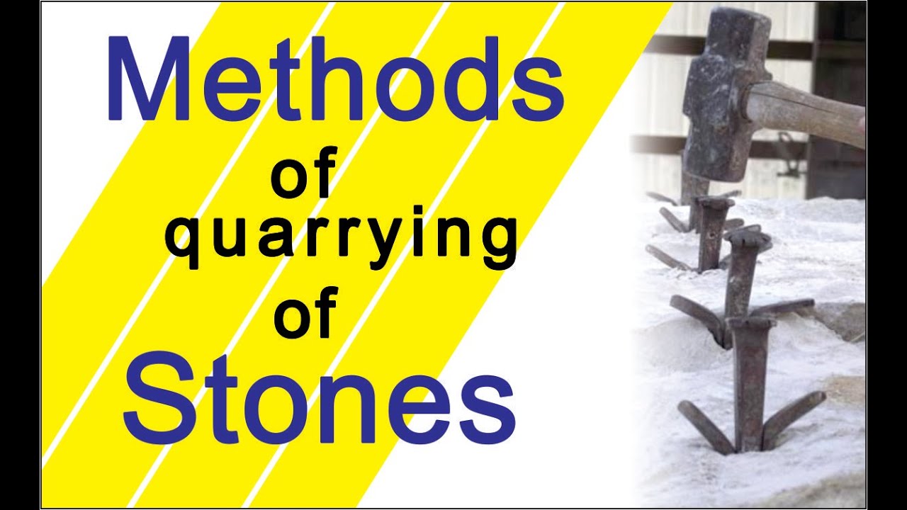 Methods of Quarry of stones, Construction materials, Civil Engineering subjects, Building materials