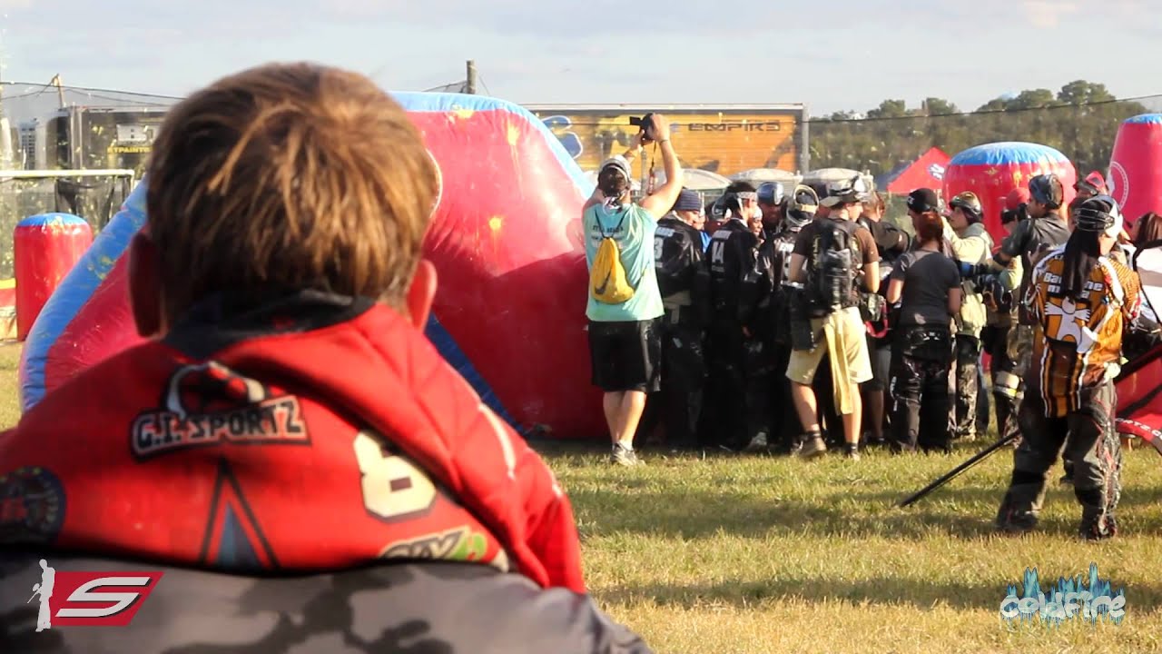 Fedorov Leaps Over a Lane of Paintballs @ 2011 PSP World Cup Finals - Russian Legion vs. Damage