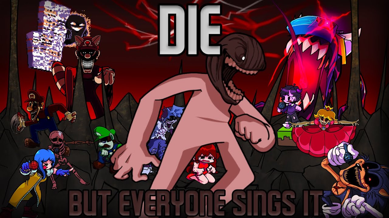 DIE but Every Turn a Different Character Sings It 🎵🎤 (FNF BETADCIU)