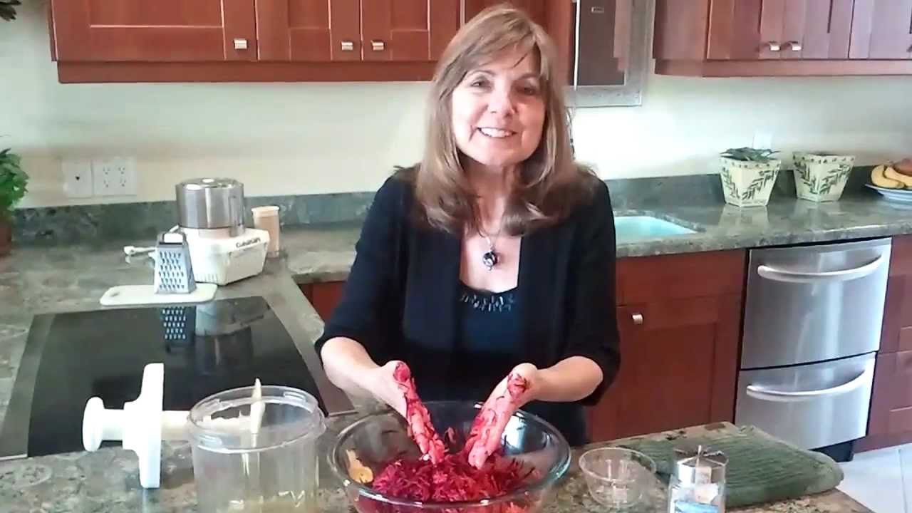 Lacto-Fermented Raw Beet Carrot Ginger