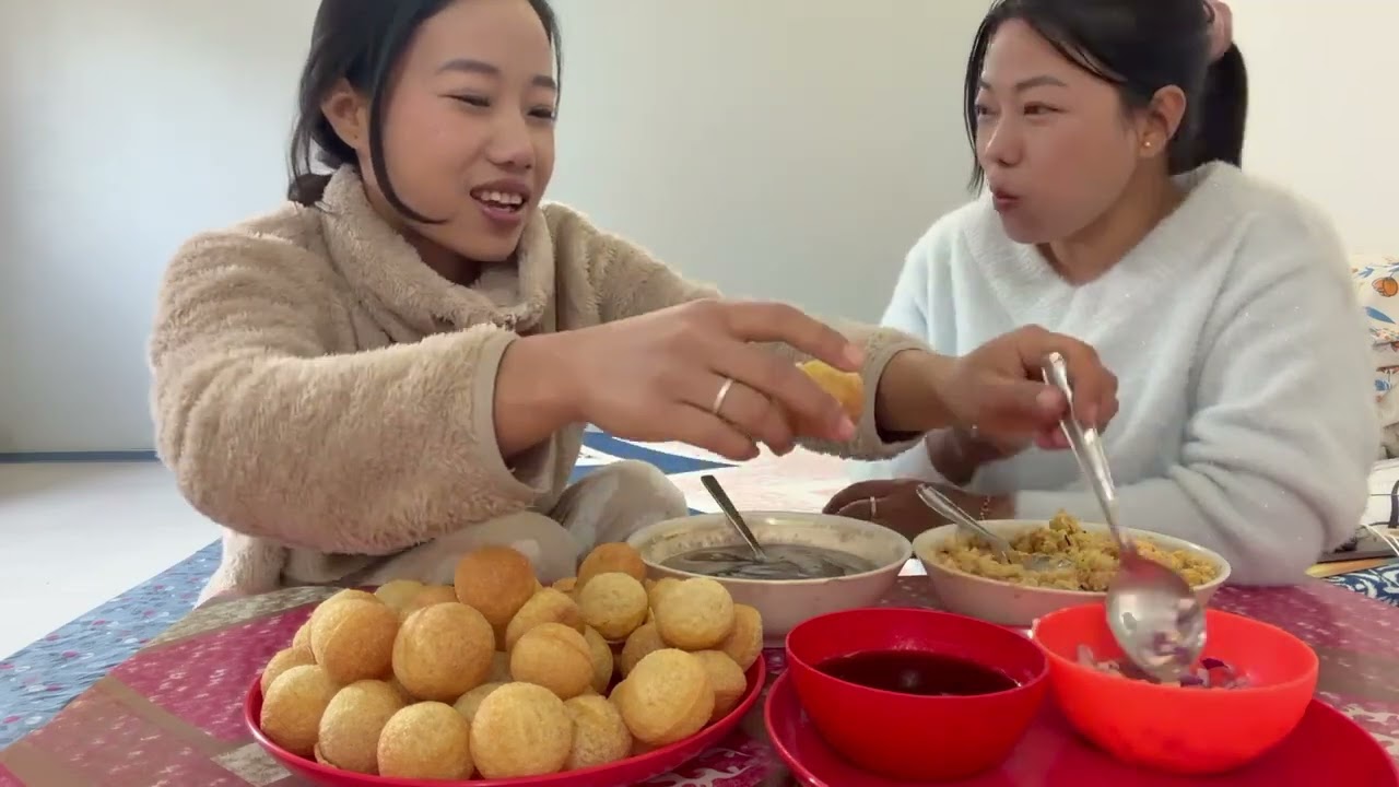 Homemade Pani Puri with Sibling | Fun Food Time 😋