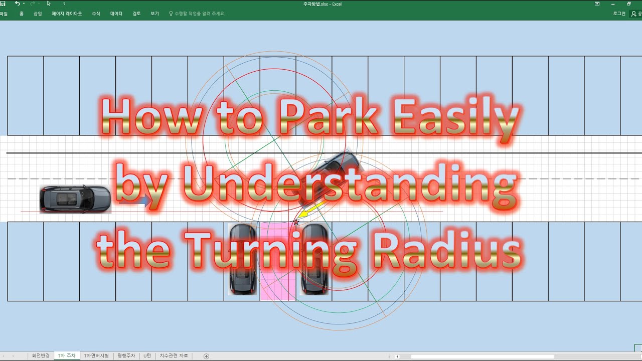 Простой способ парковки, понимание радиуса поворота облегчает парковку,