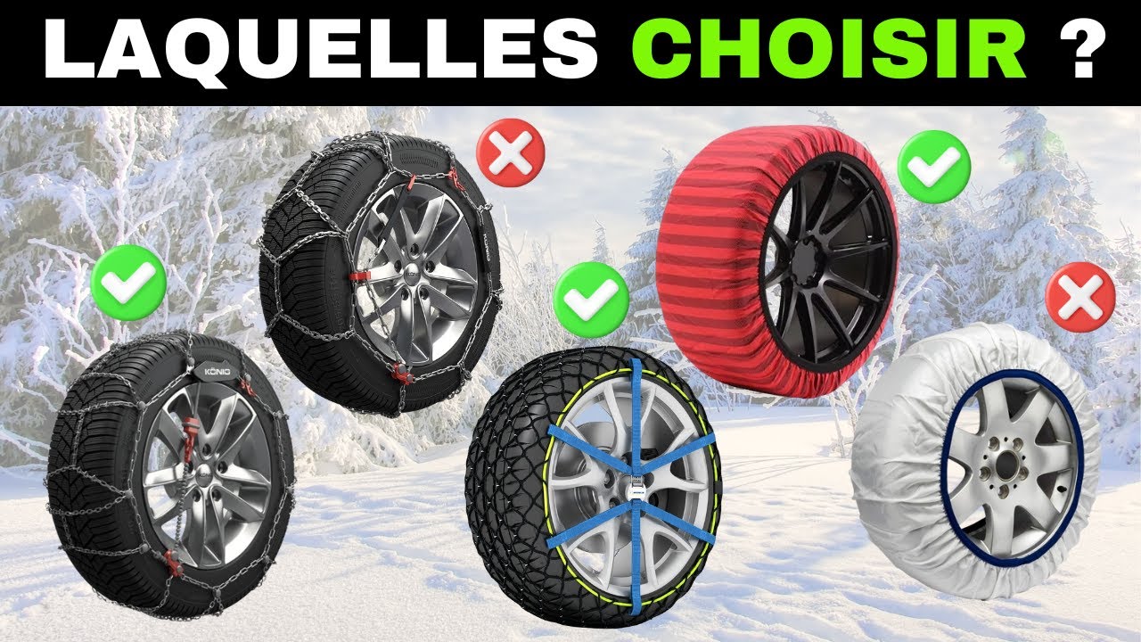 ✅ Les 7 Meilleures Chaînes à Neige pour Voiture [2026] ❄️ Métalliques et Textiles