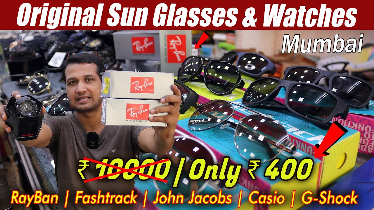 Original Sunglasses & Watches In Mumbai @50-70% OFF | All Brands Available | Mumbai Wholesale Market