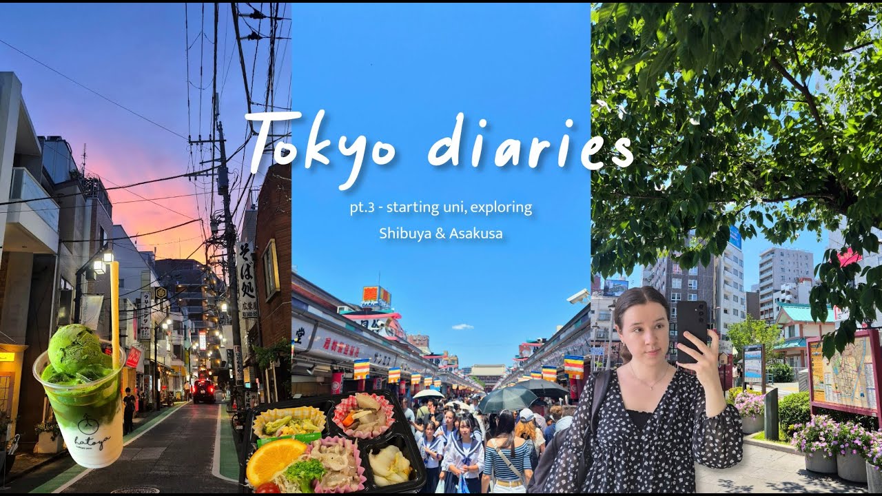 summer in tokyo vlog | starting classes at UTokyo summer school, exploring Shibuya and Asakusa 📚⛩️✨