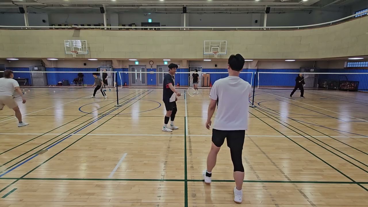 260225(정우님.한필님)VS(윤정님.지훈님)#배드민턴 경기영상