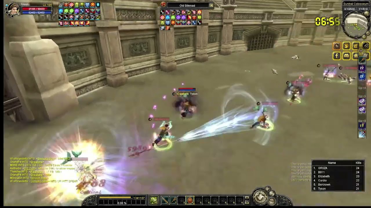 Silkroad ZSZC oldsro 105 cap Survival arena