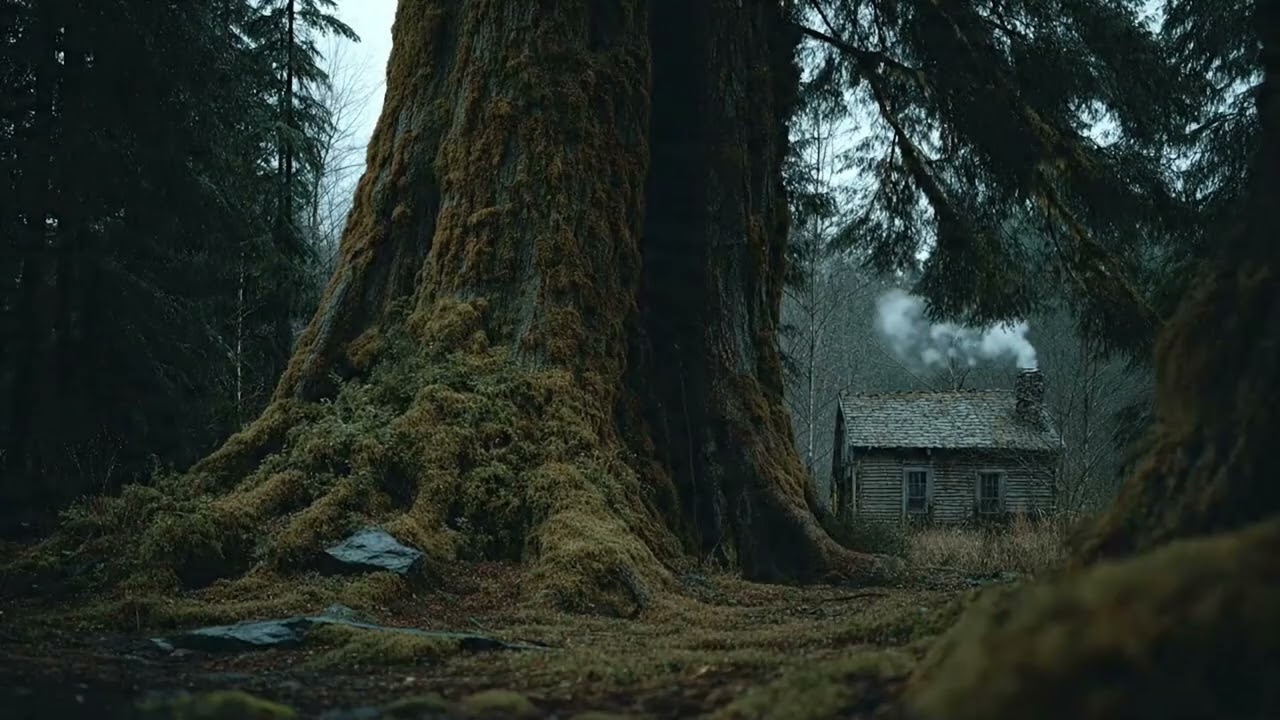 Ancient Mossy Forest Cabin ❄️ Jazz Ambience (1 Hour)