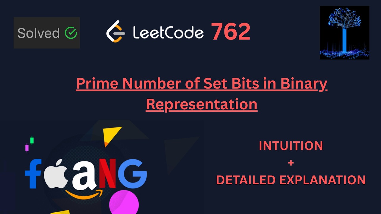 Leetcode 762 | Count Numbers with Prime Set Bits | LeetCode Explained (Python)