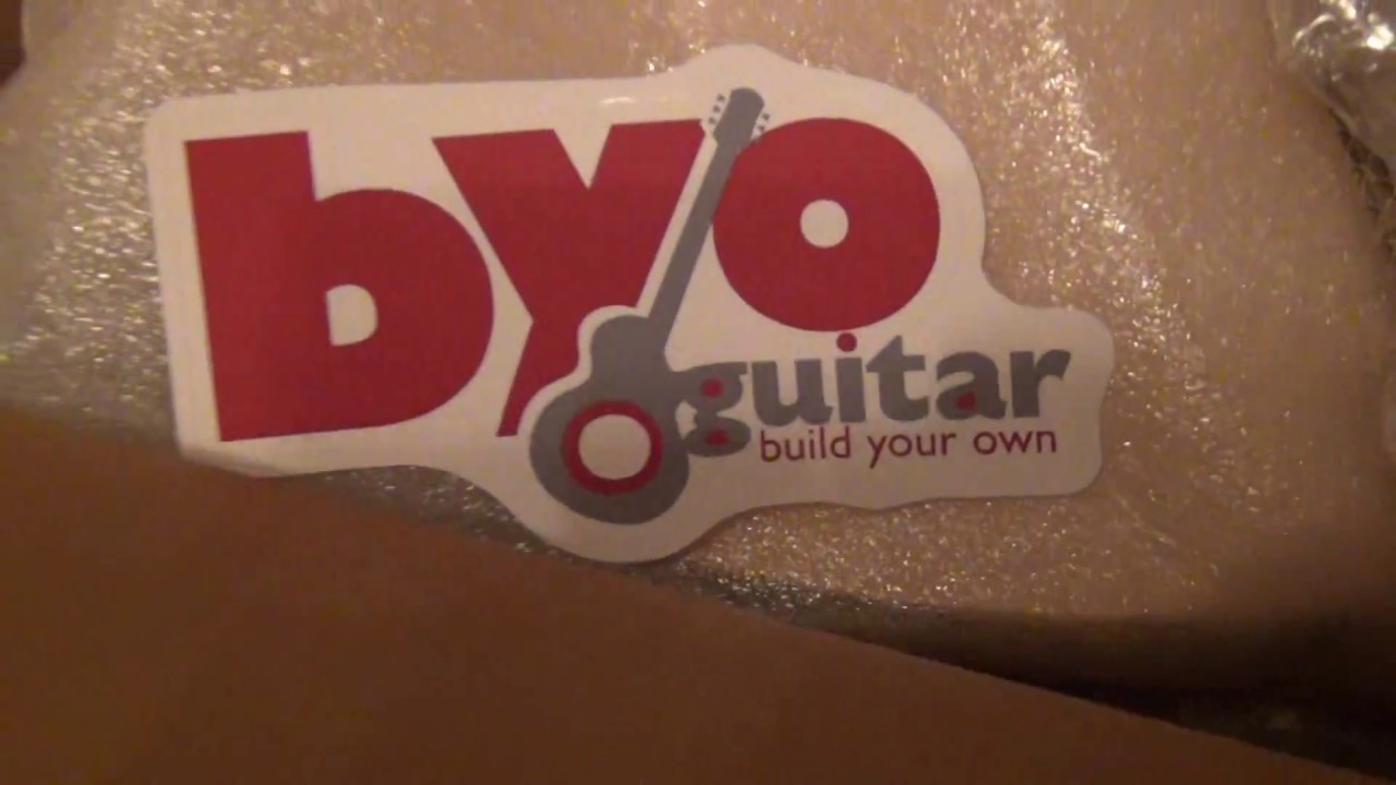 BYOGUITAR.COM Custom Shop Kit  Box Opening