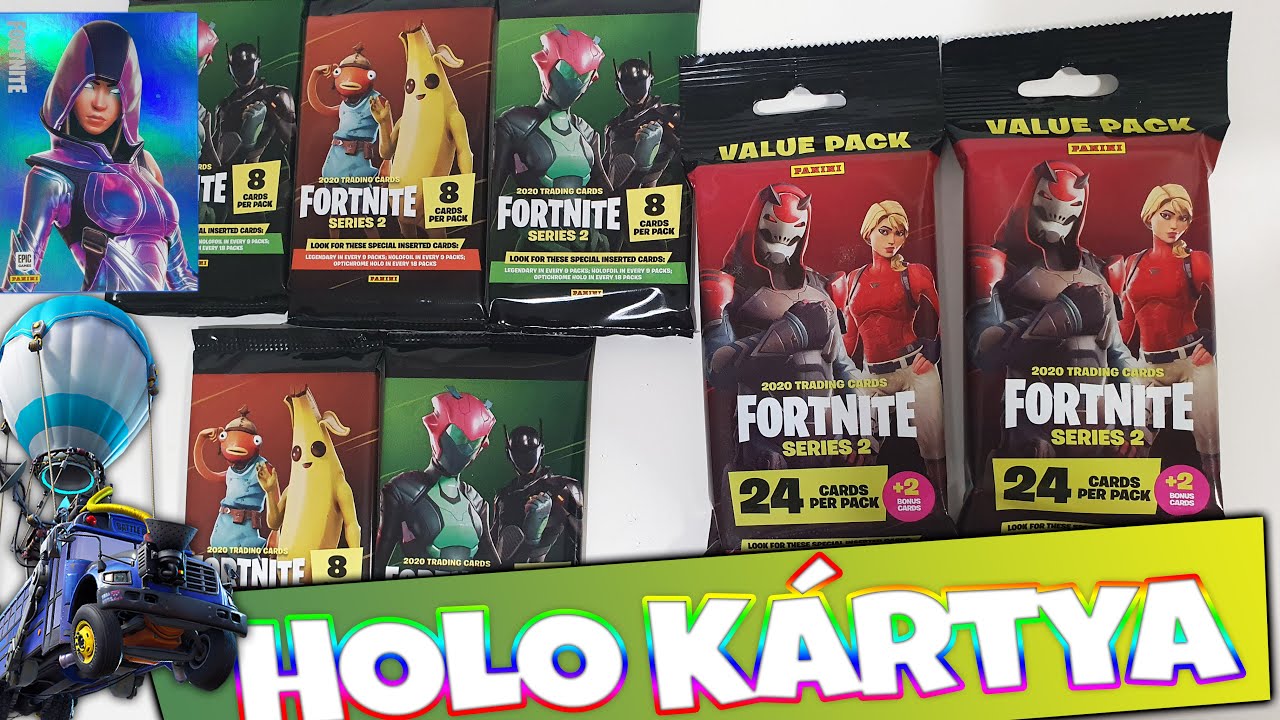Panini Fortnite Series 2 Sima és Value Pakk | Holo Kártya Vadászat