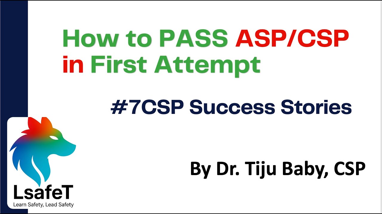 HOW TO PASS ASP & CSP IN FIRST ATTEMPT Webinar SUCCESS STORIES