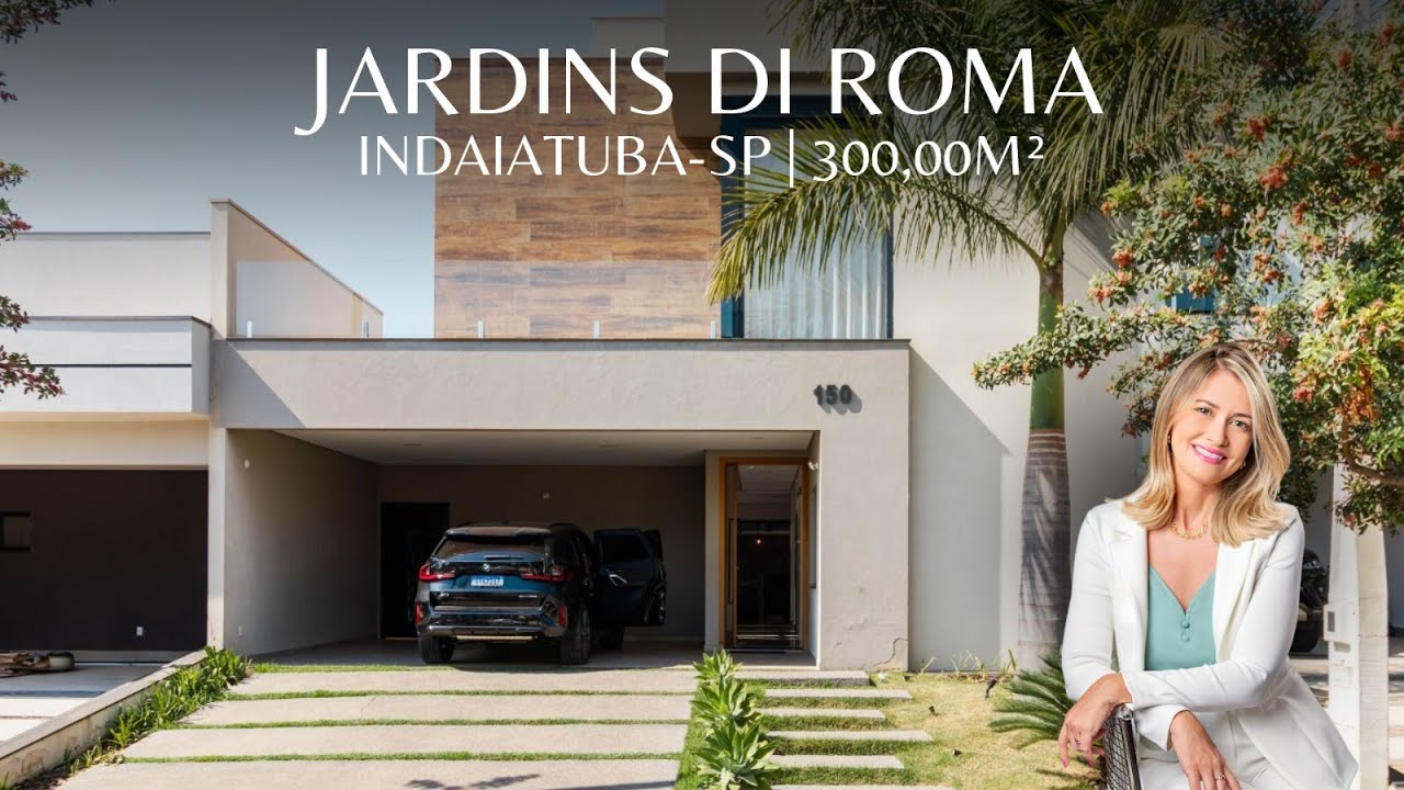 Sobrado com 4 Dormitórios e Piscina no Jardins Di Roma - Indaiatuba | 220 m² por R$ 1.850.000