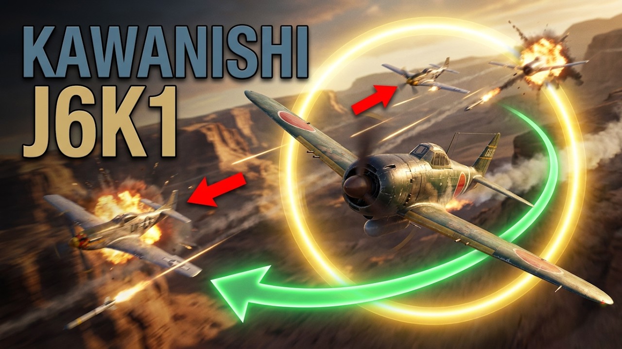Noob Friendly Fighter Kawanishi J6K1 vs 2x Mustangs World of Warplanes #warthunder #wowp #arcadegame