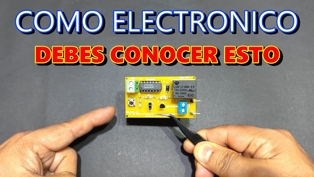 ✅ TIENES QUE VER ESTO 👀 👉 EL MAS SIMPLE APAGADO DE RELE CON RETARDO ELECTRONICO | TEORIA y PRACTICA