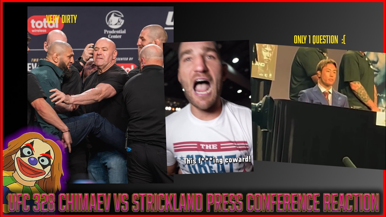 UFC 328 Chimaev vs Strickland press conference reaction